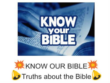Know your bible